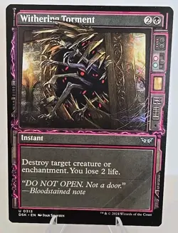 Withering Torment (Showcase) MTG Duskmourn: House of Horror Regular - Image 1