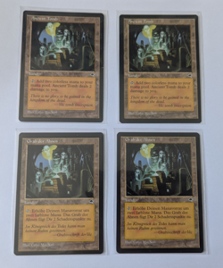 Magic the Gathering - 4x Ancient Tomb (2x En, 2x DE) from Tempest, MTG Land - Image 1