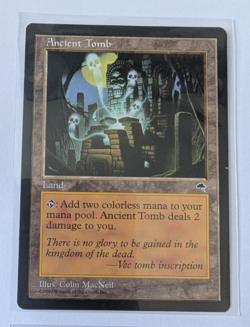 Magic the Gathering - 4x Ancient Tomb (2x En, 2x DE) from Tempest, MTG Land - Image 2