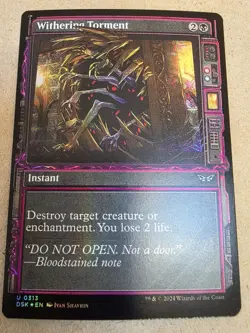 Withering Torment - Foil (Showcase) Duskmourn: House of Horror - Mtg - Image 1