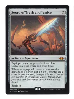 Magic the Gathering - Modern Horizons #229 Sword of Truth and Justice - NM - Image 1