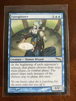 1x MTG Fatespinner Mirrodin 36/306 Rare Blue Wizard (NM) - Image 3