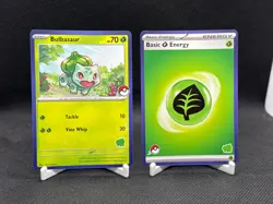 2023 Bulbasaur MY FIRST BATTLE STAMP PROMO card BLUE BORDER Pokemon TCG NM/LP - Image 1