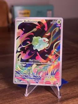 Pokemon Bulbasaur Full Art Holo Illustration Rare Me01: Mega Evolution 133/132 - Image 1