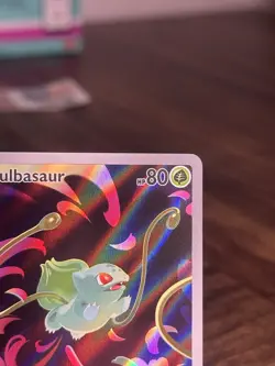 Pokemon Bulbasaur Full Art Holo Illustration Rare Me01: Mega Evolution 133/132 - Image 3