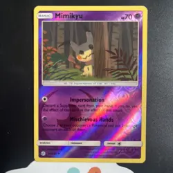 Pokemon TCG Mimikyu 96/236 Cosmic Eclipse Near Mint Card - Image 1