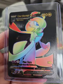 Gardevoir Vmax Rainbow Black Foil Fan Art Vinyl Collector Pokemon 076/073 - Image 1