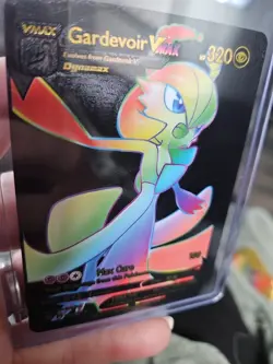 Gardevoir Vmax Rainbow Black Foil Fan Art Vinyl Collector Pokemon 076/073 - Image 4