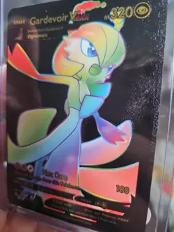 Gardevoir Vmax Rainbow Black Foil Fan Art Vinyl Collector Pokemon 076/073 - Image 5
