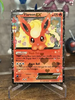 Pokemon Flareon EX RC6/RC32 Ultra Rare Generations Radiant Collection Holo - Image 1