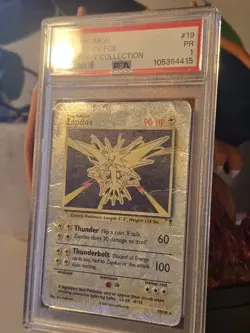 PSA 1 Zapdos Reverse Holo 19 2002 Pokemon Legendary Collection 115846425 - Image 2