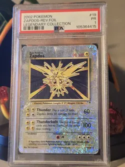PSA 1 Zapdos Reverse Holo 19 2002 Pokemon Legendary Collection 115846425 - Image 3