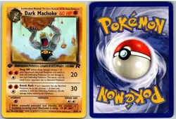 Dark Machoke 40/82 Uncommon Team Rocket Pokemon 1st Edition NM - Image 3