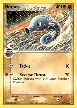 Horsea Delta Species Pokemon Dragon Frontiers 31/101 MP - Image 1