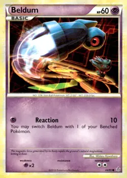 Beldum Pokemon Unleashed 44/95 MP - Image 1