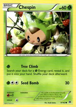 Chespin 9 Pokemon XY BREAKthrough 9/162 MP - Image 1