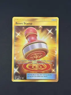 Pokemon Reset Stamp 253/236 Sun & Moon Unified Minds Secret Rare Near Mint - Image 1