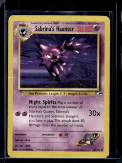 Sabrina's Haunter Pokemon Gym Heroes 058/132 LP - Image 1