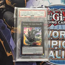 Yugioh Number 106: Giant Hand Super Rare YCSW-EN006 Limited Edition Prize Card - Image 1