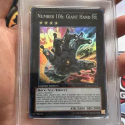 Yugioh Number 106: Giant Hand Super Rare YCSW-EN006 Limited Edition Prize Card - Image 3