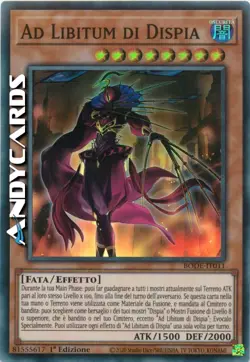AD LIBITUM DI DISPIA (Ad Libitum Of Despia) Super R • BODE IT011 • 1Ed • Yugioh! - Image 1
