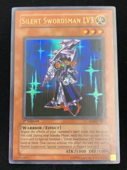 YUGIOH ULTIMATE RARE SILENT SWORDSMAN LV3 RDS-EN009 1ST EDITION - Image 1