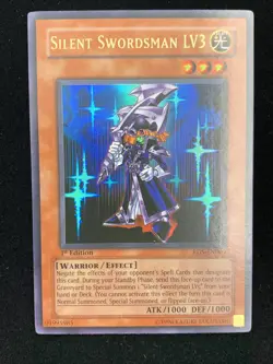 YUGIOH ULTIMATE RARE SILENT SWORDSMAN LV3 RDS-EN009 1ST EDITION - Image 3