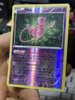 Mew 29/124 XY Fates Collide 2016 Reverse Holo Rare Pokemon Card TCG - Image 4