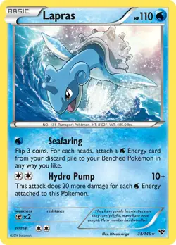 Lapras 35/146 Holo XY Pokemon Card NM - Image 1