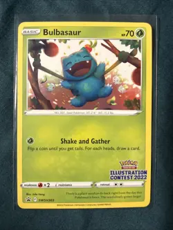 Pokemon Card - Bulbasaur Illustration Contest 2022 SWSH303 Promo - Image 1