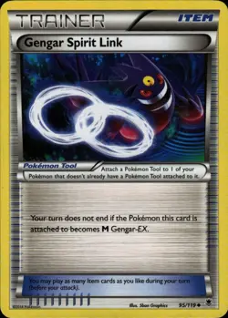 Pokemon TCG Card Gengar Spirit Link Uncommon Item Normal XY - Phantom Forces PHF - Image 1