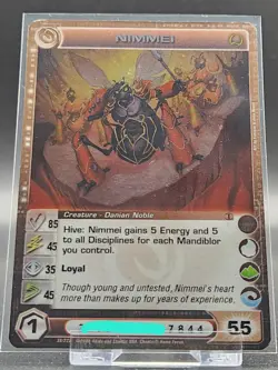 Chaotic Card : (2/5 Max) Nimmei Beyond The Doors 1st Edition Rare Creature - Image 1