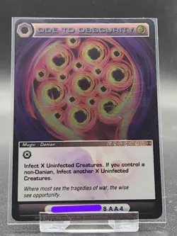 Chaotic Card : Ode To Obscurity Forged Unity First Edition Rare Mugic - Image 1