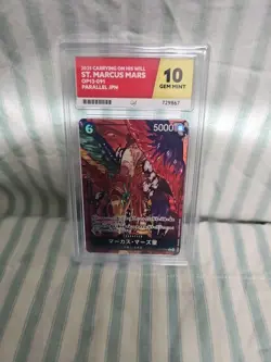 One Piece St Marcus Mars OP13-091 Parallel ACE 10 Gem Mint Japanese Card - Image 1
