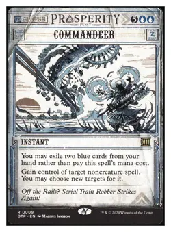 Commandeer (showcase)(foil) Thunder Junction MTG - NM+ *Mythic Relics* - Image 1