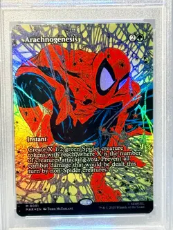 PSA MINT 9 MYTHIC FOIL MTG MARVEL SPIDER-MAN "ARACHNOGENESIS" (#0031) *EXCELLENT - Image 5