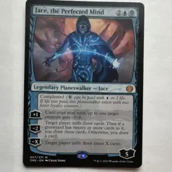 Wizards Jace, the Perfected Mind - Phyrexia ONE Mythic Planeswalker Blue Foil 0… - Image 1