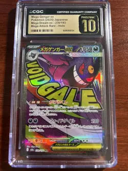 Mega Gengar ex #230/193 Japanese Pokemon Mega Dream EX CGC 10 Pristine - Image 1