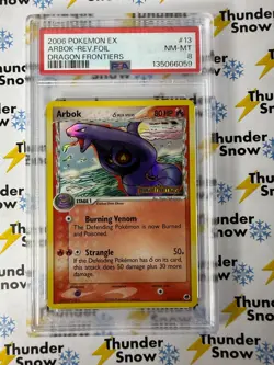 Arbok Reverse Foil #13 Dragon Frontiers 2006 Pokemon EX PSA 8 - Image 1