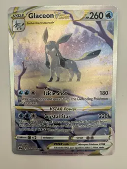 Pokemon Crown Zenith: Galarian Gallery GG40/GG70 Glaceon VSTAR (GG40-3) - Image 1