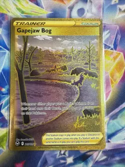 Pokemon TCG Gapejaw Bog Silver Tempest 213/195 Holo Secret Rare - Image 1