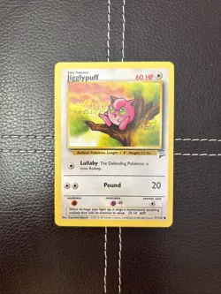 Pokemon TCG - Jigglypuff - 77/130 - Base Set 2 - LP Common (2000) - Image 1