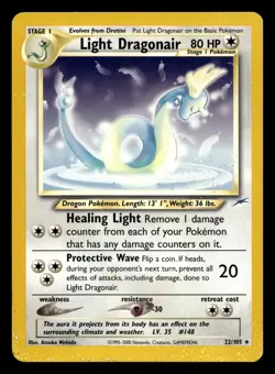 Light Dragonair 22/105 Rare Neo Destiny WOTC Pokemon MP - Image 1