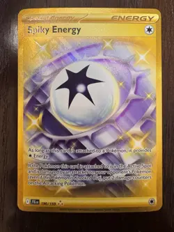 Pokemon TCG Spiky Energy 190/159 Sv09: Journey Together Holo NM - Image 1
