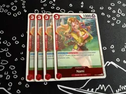 4x One Piece ST21-009 C Nami - English - Foil - Playset - TCG - NM/M - Image 1