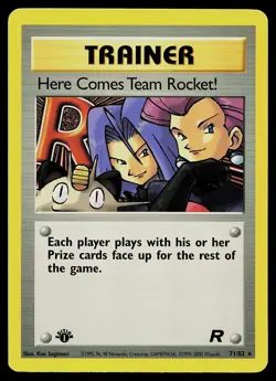 Pokemon Card - Here Comes Team Rocket! Team Rocket 71/82 Rare 1st Edition - Image 1