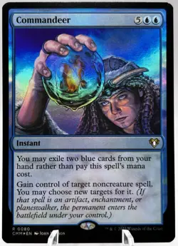 Commandeer 0080 Foil Commander Masters CMM MTG NM - Image 1