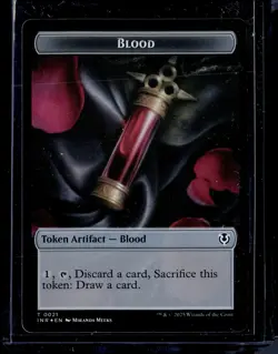 Zombie/Blood - Token - Foil - INR - NM - MTG Magic the Gathering - Image 2