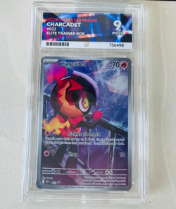 Charcadet #22 Pokemon Mega Evolution Black Star Promo ACE Graded 9 Mint - Image 1