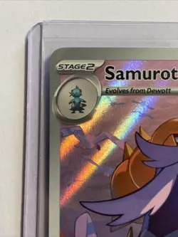 Samurott 107/086 - White Flare - Illustration Rare Holo Pokemon S&V TCG NM - Image 3
